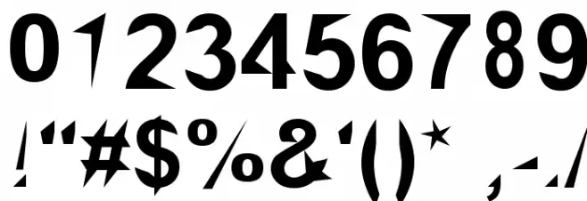 Brial pointed Font OTHER CHARS