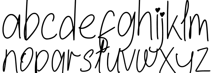 Briamitta Font LOWERCASE