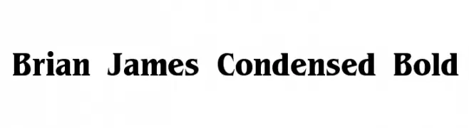 Brian James Condensed Bold  Fuentes Gratis Descargar