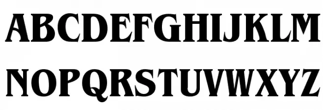 Brian James Condensed Bold Schriftart Groß