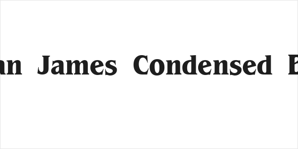 Brian James Condensed Bold Logo
