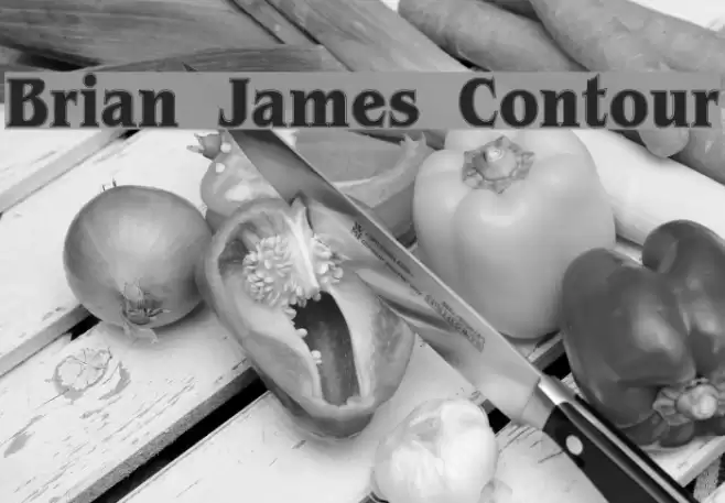 Brian James Contour Fonte examples