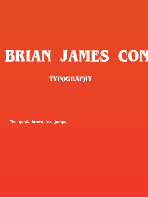 Brian James Contour Poster