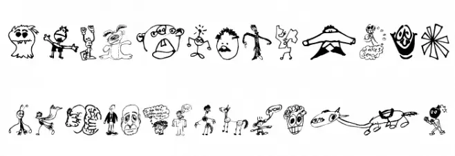 Brian Powers Doodle 2 1 फ़ॉन्ट अपरकेस