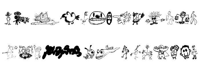 Brian Powers Doodle 2 1 Font LOWERCASE