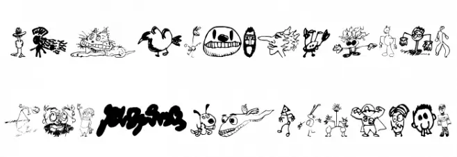 Brian Powers Doodle 2 1 خط أحرف صغيرة