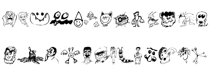 Brian Powers Doodle Normal Font LOWERCASE