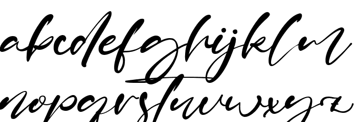 Brian Raja Font LOWERCASE