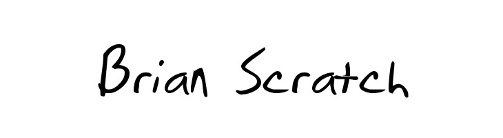 Brian Scratch  免费字体下载