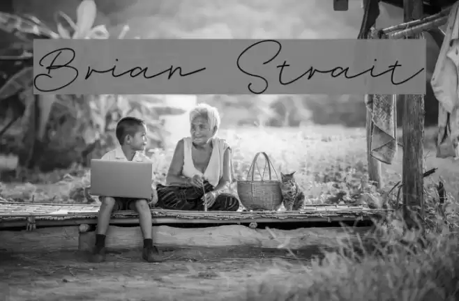 Brian Strait Font examples