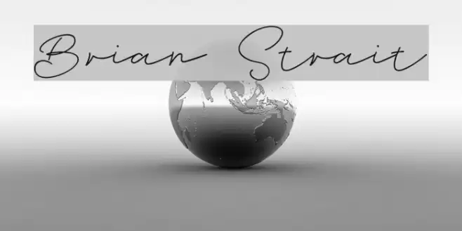 Brian Strait Font examples