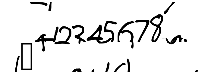 BrianFont Font OTHER CHARS