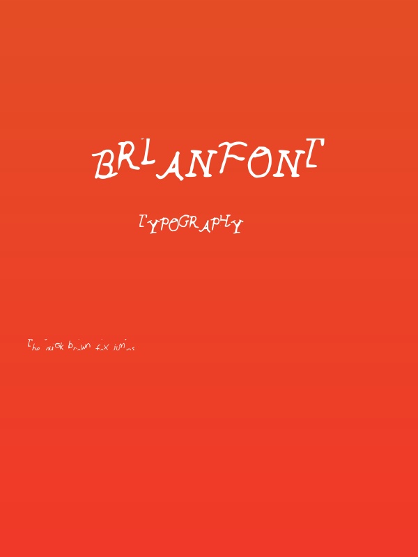 BrianFont Poster