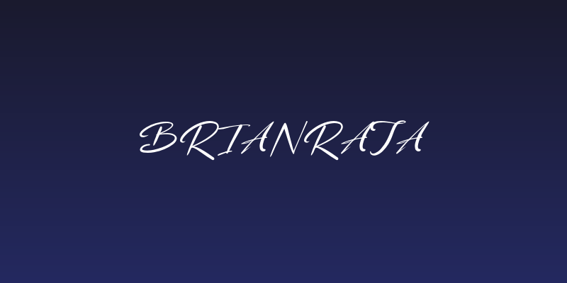 BrianRaja Social Header