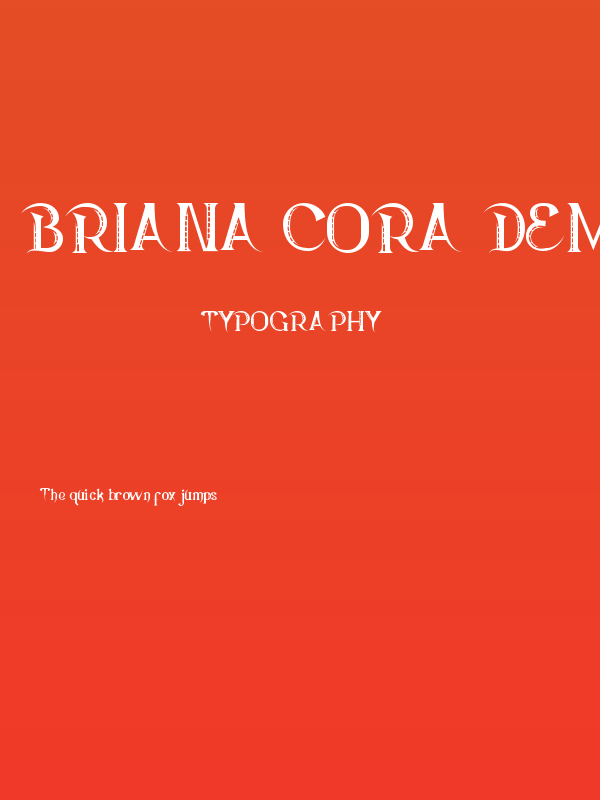 Briana Cora Demo Poster