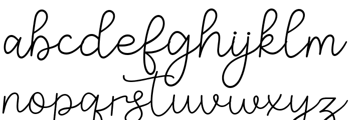 Brianetta Font LOWERCASE