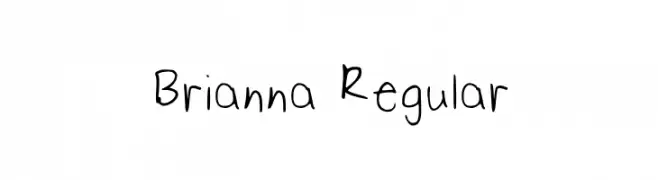 Brianna Regular  تنزيل الخطوط