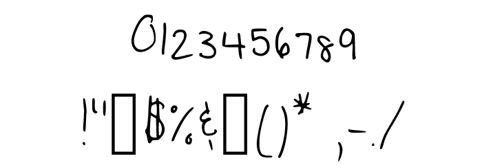 Brianna Regular Font OTHER CHARS