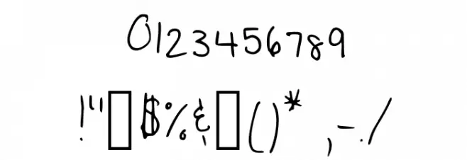 Brianna Regular Font OTHER CHARS