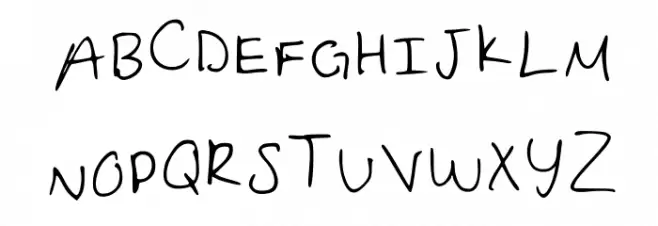 Brianna Regular Font UPPERCASE