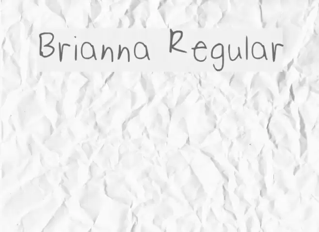 Brianna Regular Font examples