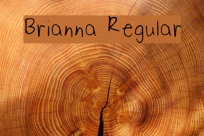 Brianna Regular Font examples