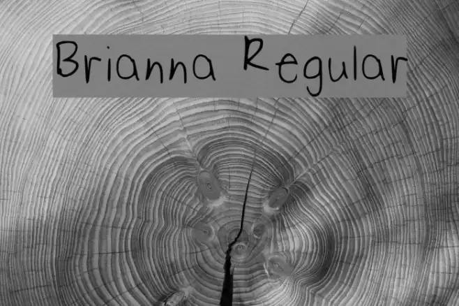 Brianna Regular Font examples