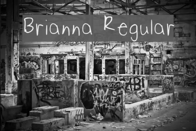Brianna Regular Font examples