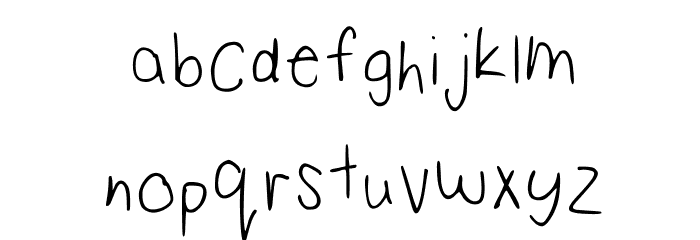 Brianna Regular Font LOWERCASE