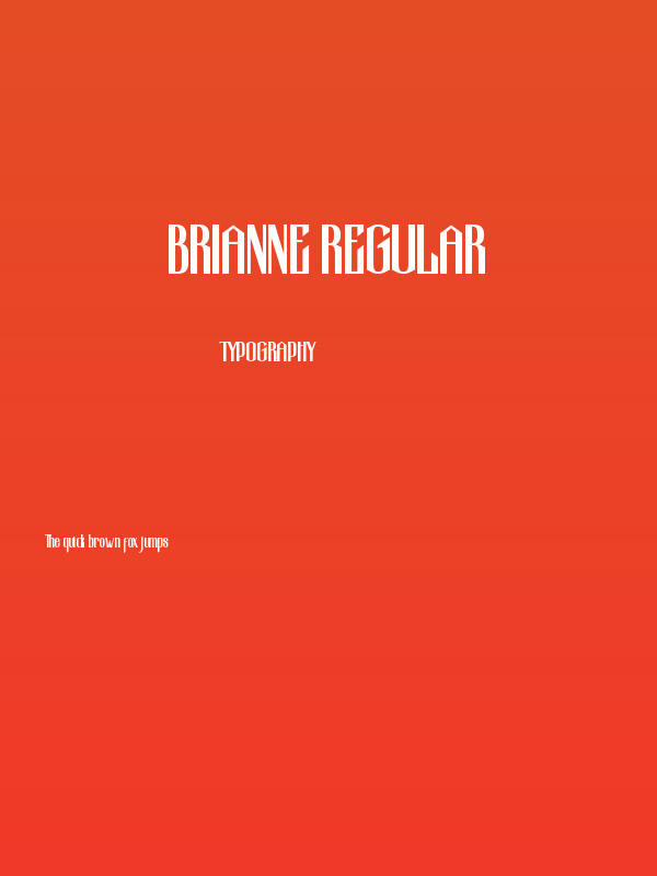 Brianne Regular Poster