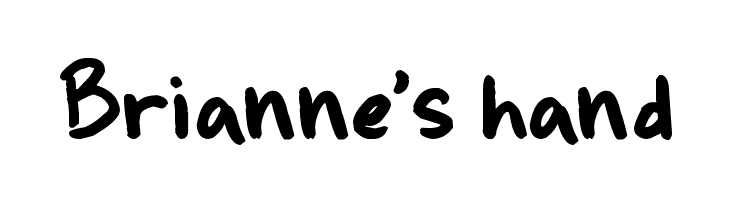 Brianne's hand  नि: शुल्क फ़ॉन्ट्स डाउनलोड