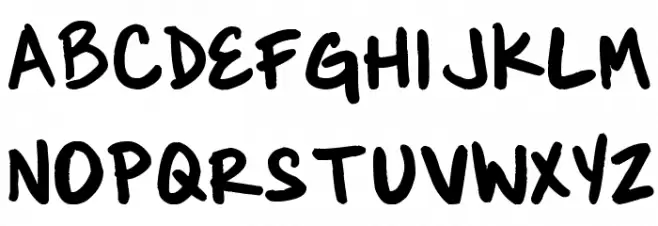 Brianne's hand Schriftart Groß