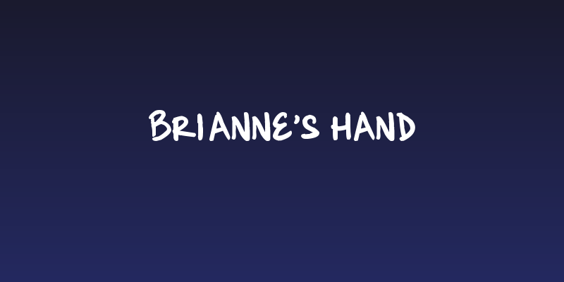 Brianne's hand Social Header