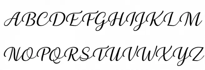 Briany Italic Schriftart Groß