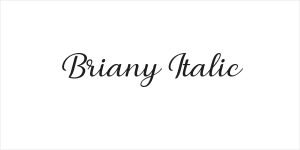Briany Italic Logo