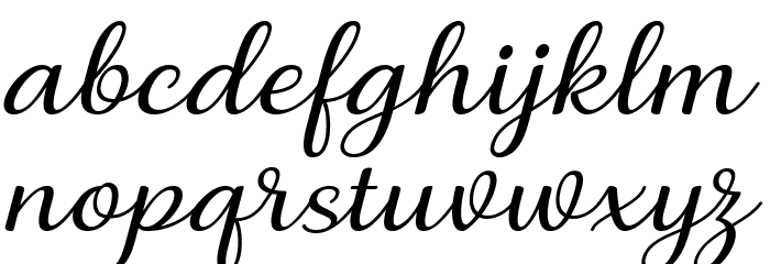 Briany Italic Font LOWERCASE