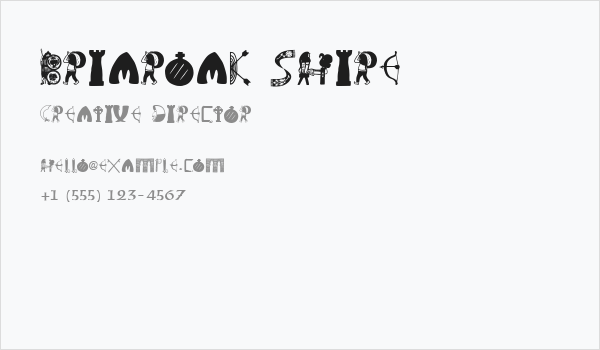 Briaroak Shire Business Card