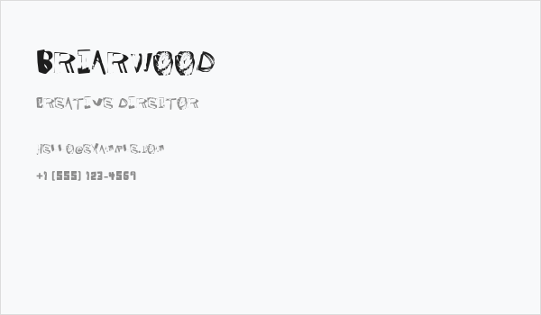 Briarwood Business Card