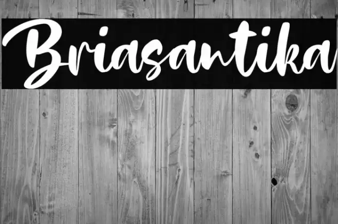Briasantika Font examples