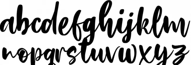 Briasantika Font LOWERCASE
