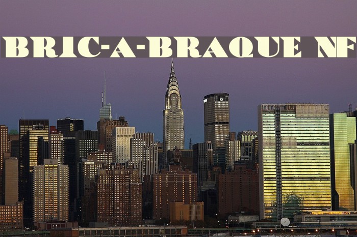 Bric-a-Braque NF Fonte examples