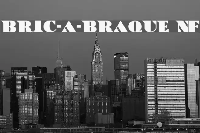Bric-a-Braque NF Font examples