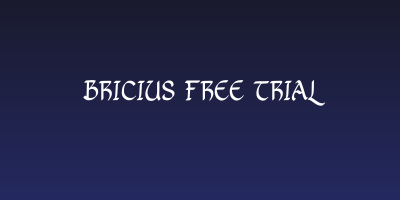 Bricius Free Trial Social Header