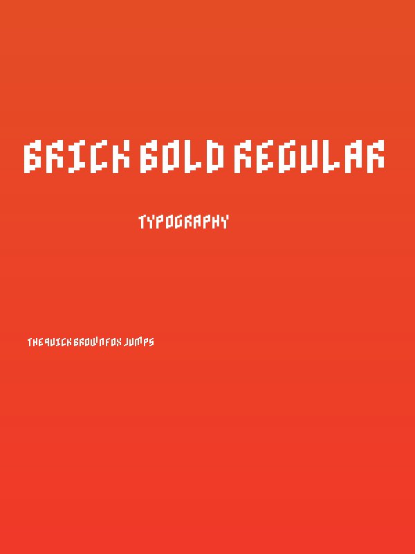 Brick Bold Regular Poster
