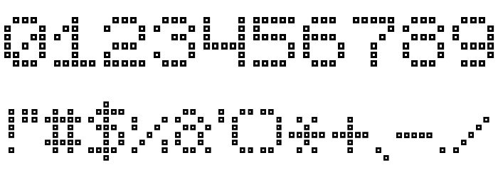 Brick LED-7 Font OTHER CHARS