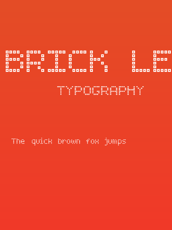 Brick LED-7 Poster