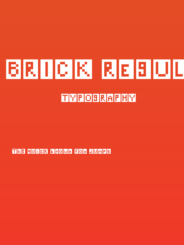 Brick Regular Poster