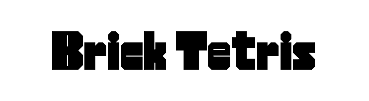 Brick Tetris  les polices de caractères gratuit tlcharger