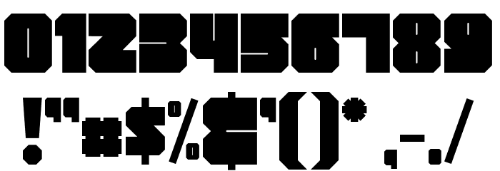 Brick Tetris Font OTHER CHARS