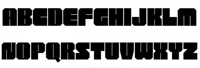 Brick Tetris Schriftart Groß